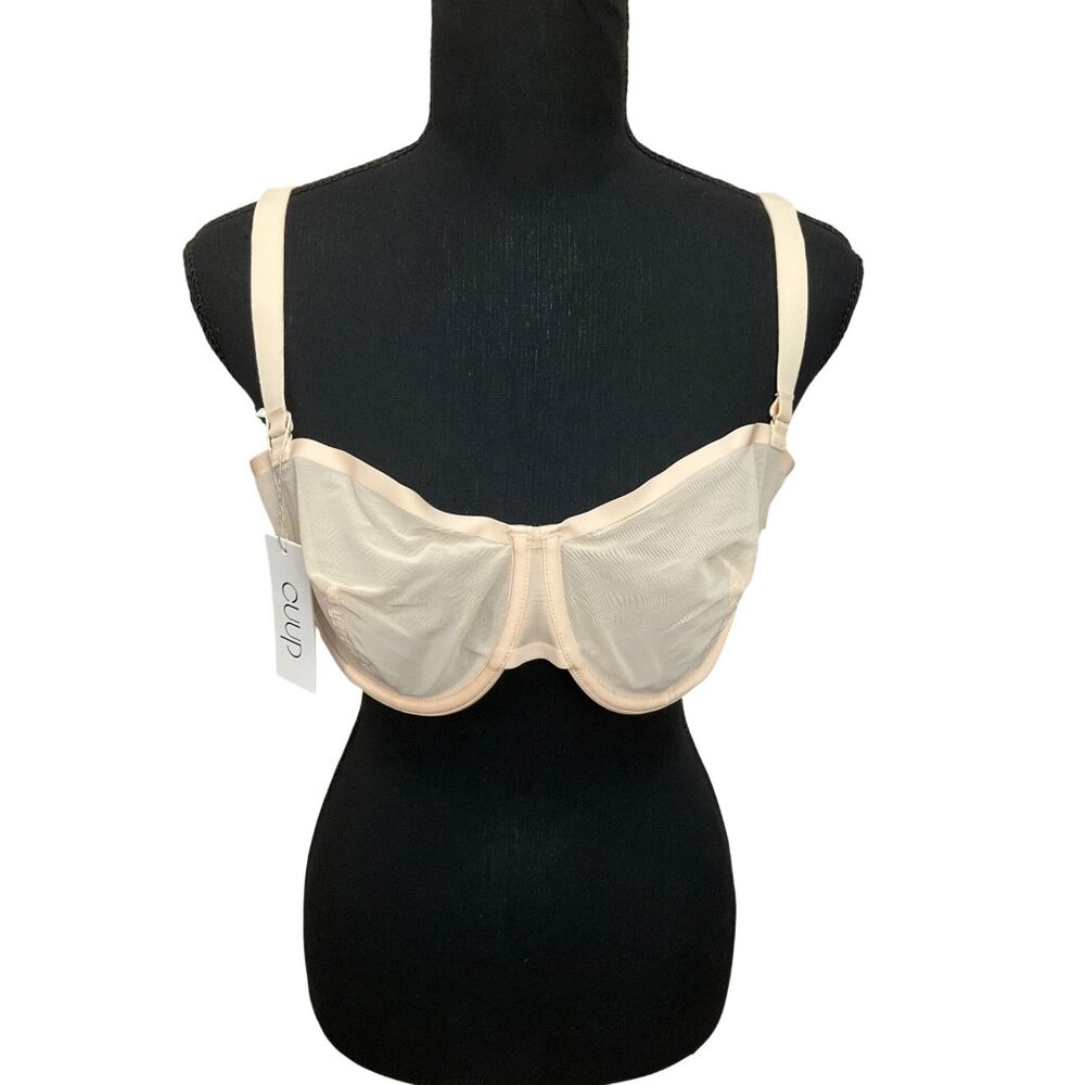 NWT  CUUP The  Balconette -Mesh Blush Bra  Size 36E